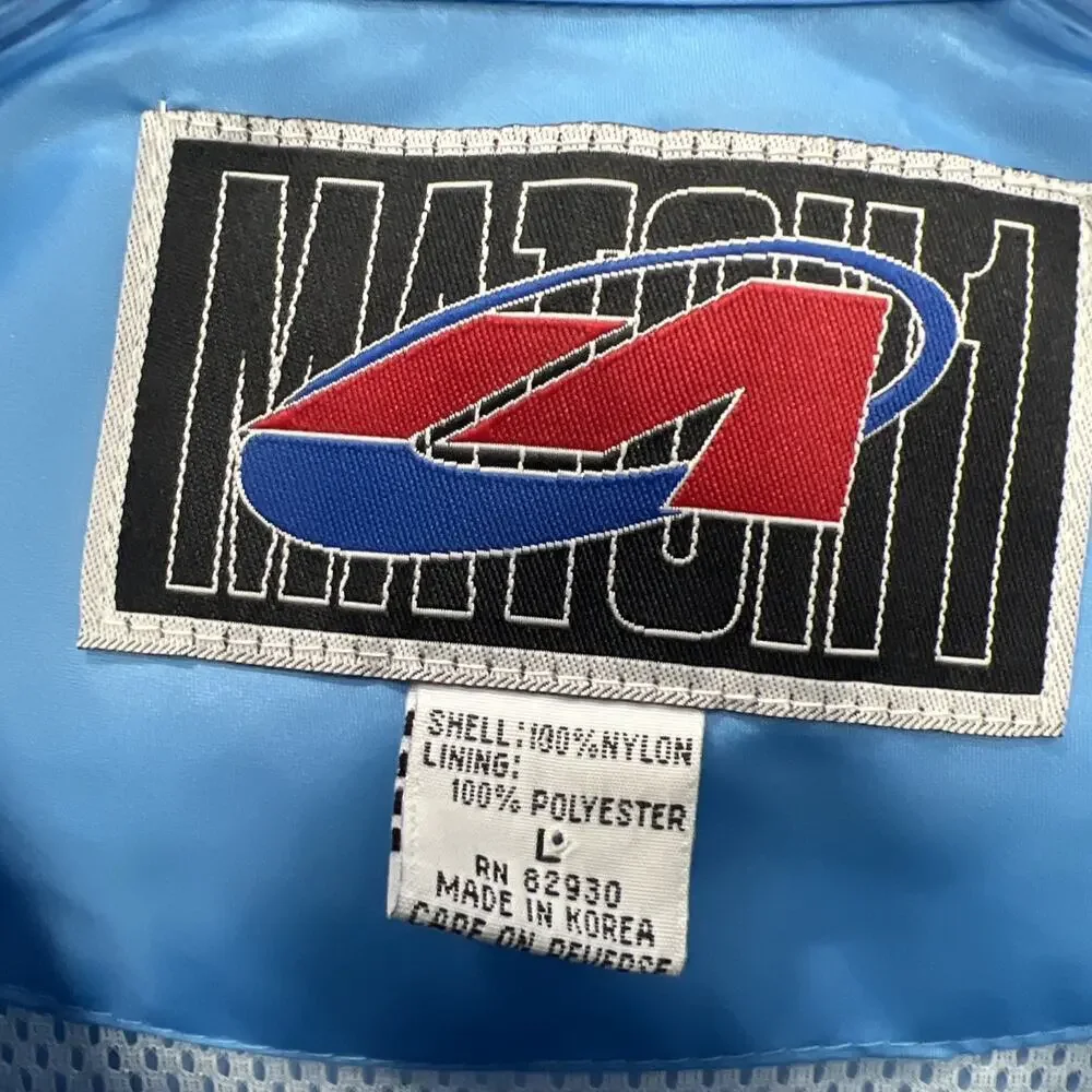 Vintage 90s UNC Tar Heels Jacket Mens Large 1/4 Zip Pullover Windbreaker
